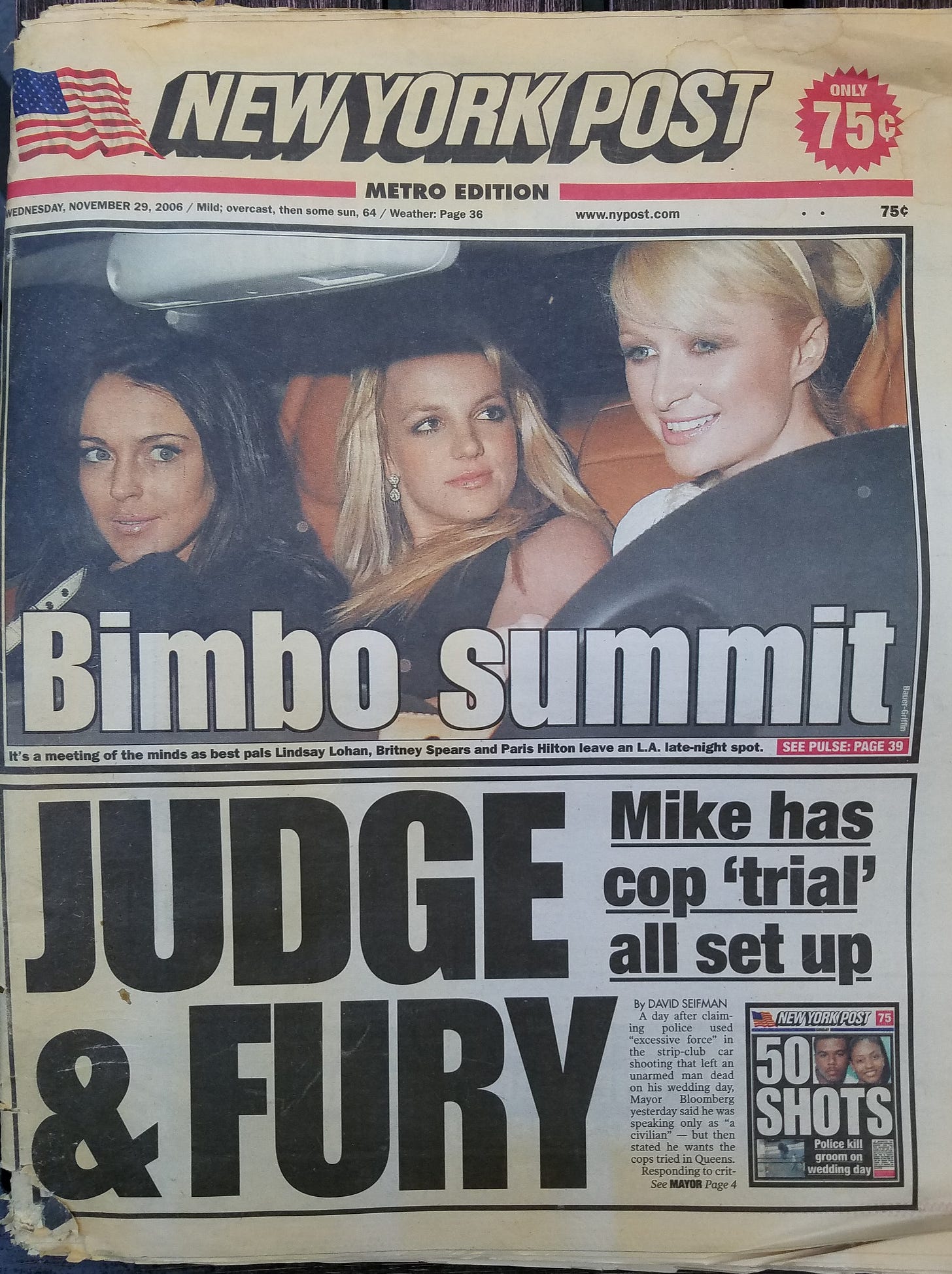 The entire Infamous Bimbo Summit newspaper article : r/popculturechat