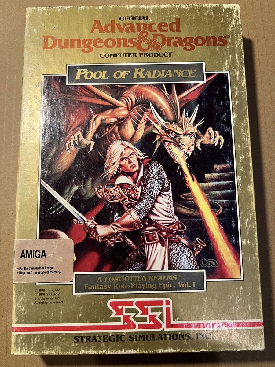 Advanced Dungeons & Dragons: Pool of Radiance Video Games for sale | eBay