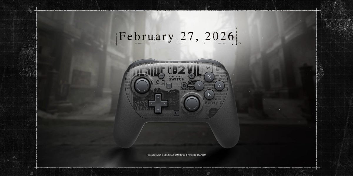 Resident Evil Requiem limited edition Nintendo Switch 2 Pro Controller and amiibo announced