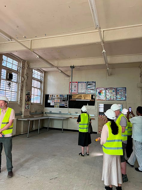 Images of the inside of the school taken on a recent walkabout by Seb Frichot.