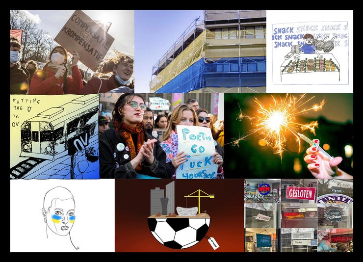 rij 1: Noes Petiet, Noes Petiet, Yara dos Santos Carvalhal | rij 2: Diede van Ommen, Judith Glimmerveen, Maud Fernhout | rij 3: Iris ten Have, Marlies de Baare, Maud Fernhout 