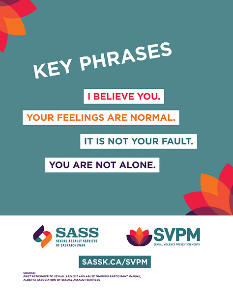 The Sexual Violence Prevention Month (SVPM) 2026 Digital Toolkit graphics.