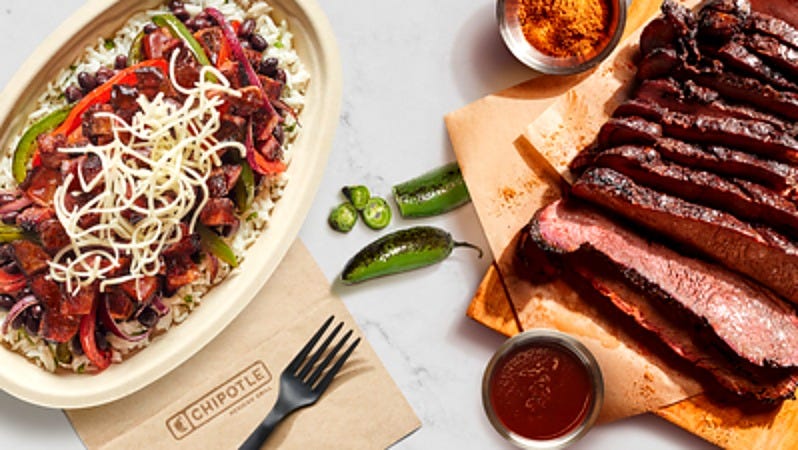 Chipotle's Smoked Brisket. Image: Chipotle