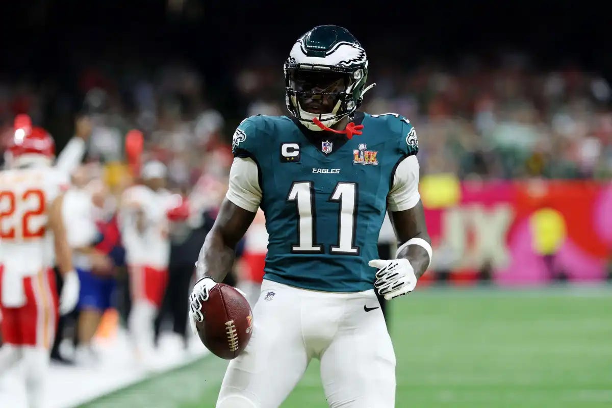 Philadelphia Eagles' A.J Brown ranked as the best WR in the NFL by Pro  Football Focus – Philly Sports