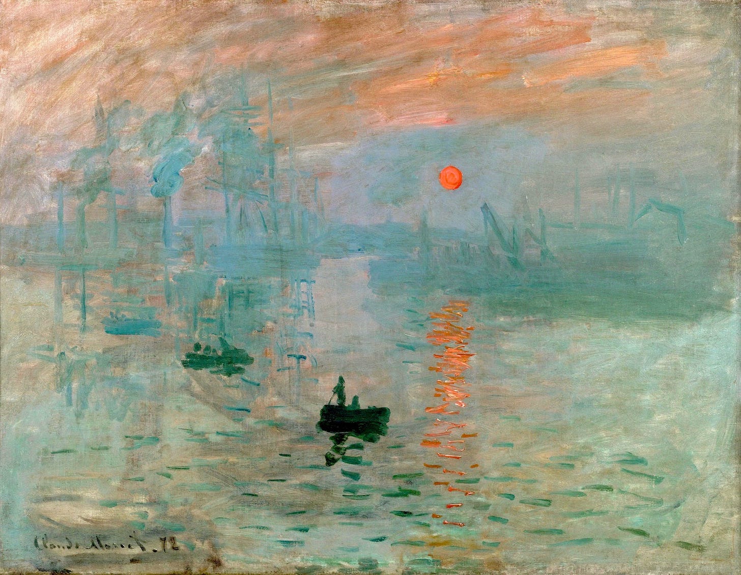 Impression Sunrise by Claude Monet I Blue Surf Art Impression Sunrise by Claude Monet I Blue Surf Art