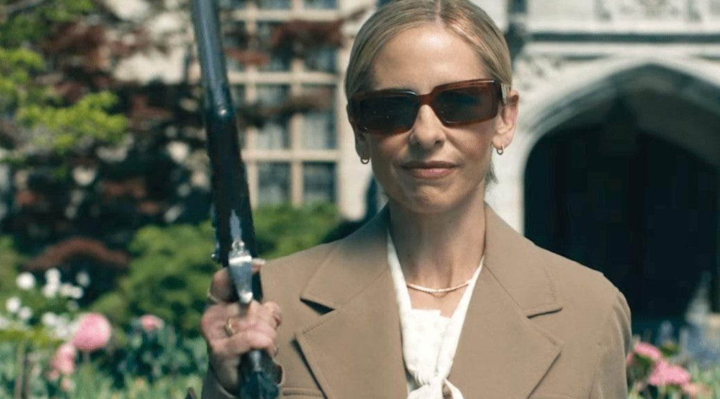 Sarah Michelle Gellar shines as Ursula Danforth in Ready or Not 2: Here I  Come, embodying an antagonist who masterfully blends razor-sharp cunning  with raw, overflowing ferocity. Every move she makes is