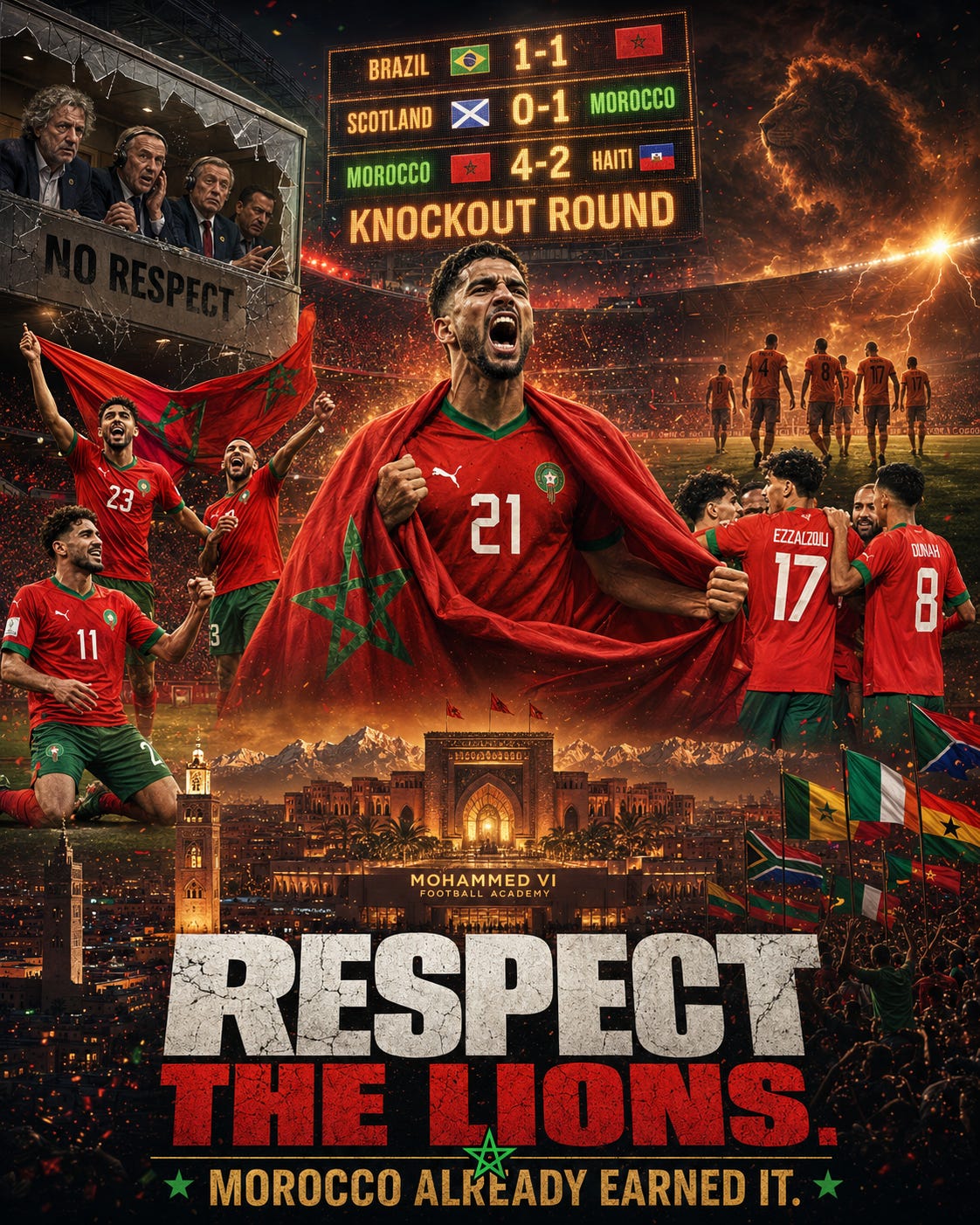 Bombadiko: Morocco Gets No Respect - Morocco advances to the 2026 World Cup knockout round amid continued disrespect of the Atlas Lions.