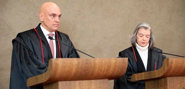 Alexandre de Moraes e Cármen Lúcia