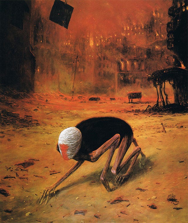 Polish Artist's Terrifying Art And His Sad Life Story | Demilked