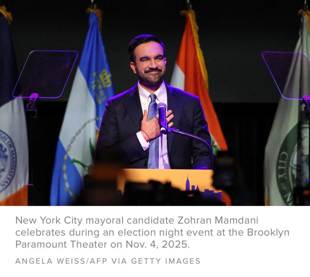 And So It Begins: Zohran Mamdani’s NYC win signals Democrats' radical Socialist shift — and hands Trump the perfect 2026 Red Wave message. And So It Begins: Zohran Mamdani’s NYC win signals Democrats' radical Socialist shift — and hands Trump the perfect 2026 Red Wave message.