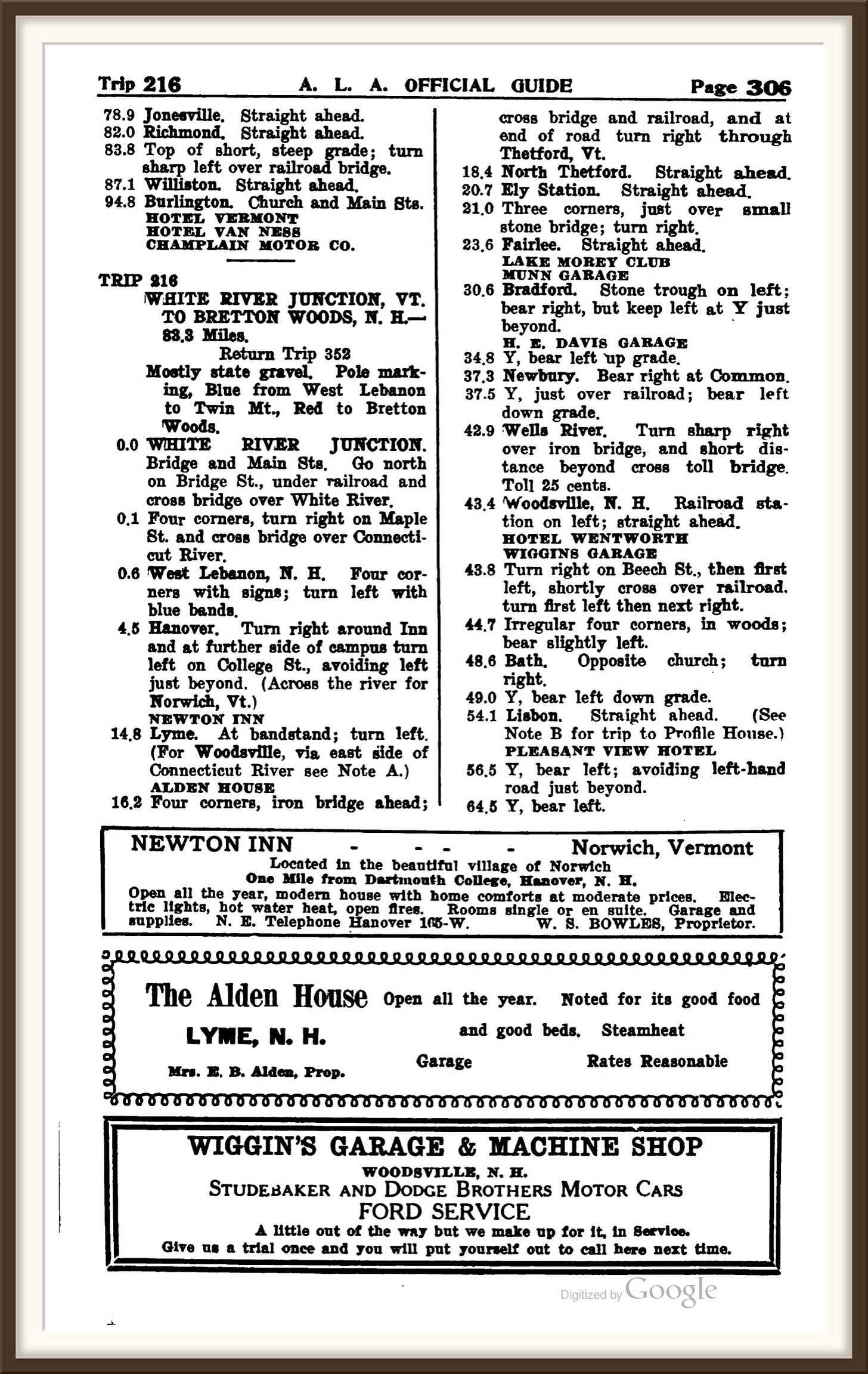 Page 306 of the 1920 A.L.A. Green Book Page 306 of the 1920 A.L.A. Green Book