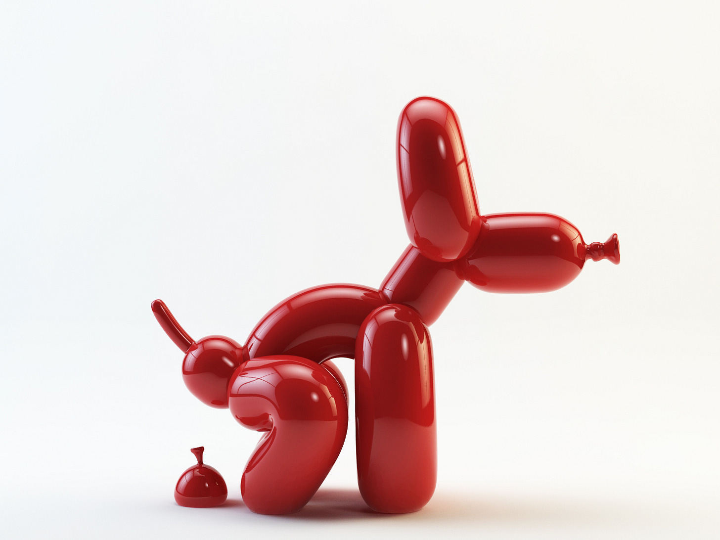 POPek Pooping Balloon Dog Sculpture by Whatshisname | Clutter Magazine