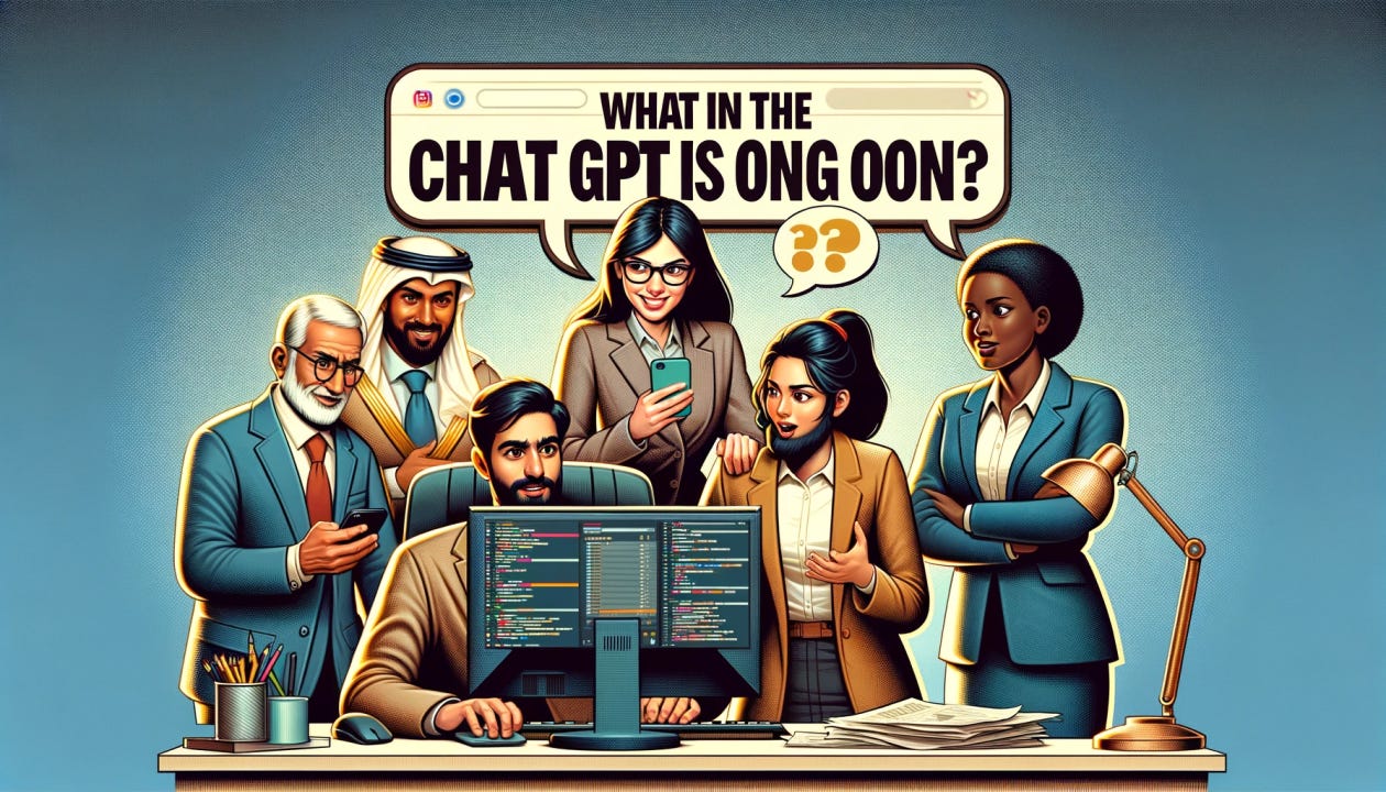 What in the ChatGPT is going on?