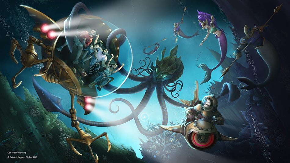 Voyage of the Fathom Wanderer ride at Katmandu Park in Punta Cana