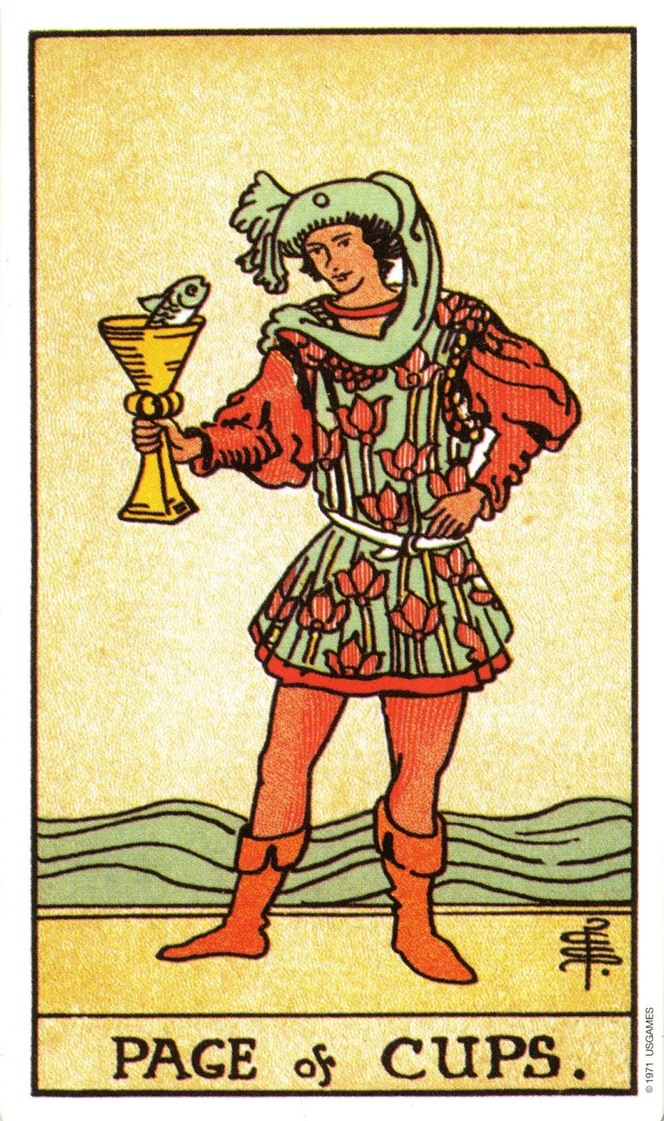 Page of Cups - Rider Waite Smith