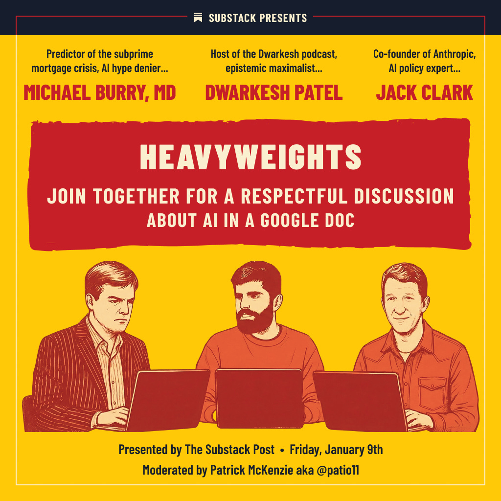 Substack (@substack): "Tomorrow, we’re publishing a conversation ...