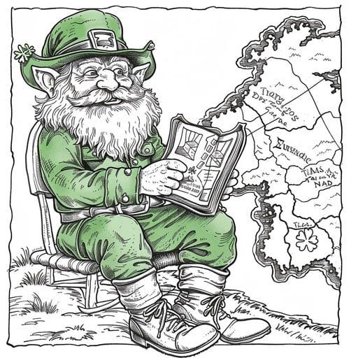 Free Leprechaun Reading Newspaper Image | Download at StockCake