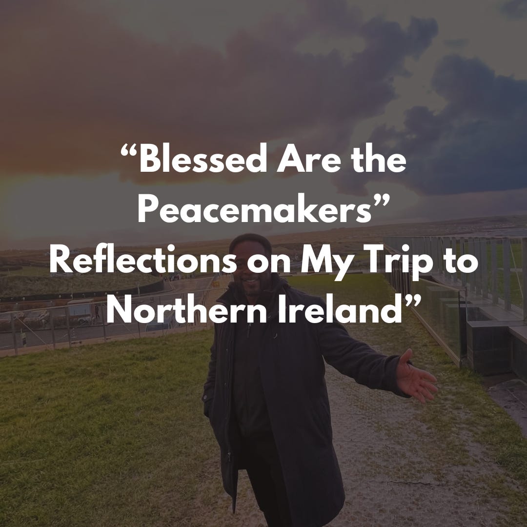 Title of article superimposed on a picture of Jemar Tisby standing outside at Giant's Causeway
