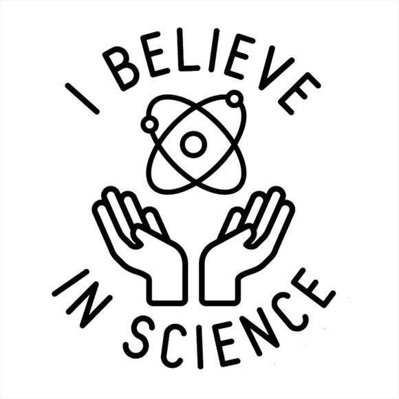 Adesivo de Parede 100x86cm - I Believe In Science R1546 no ...
