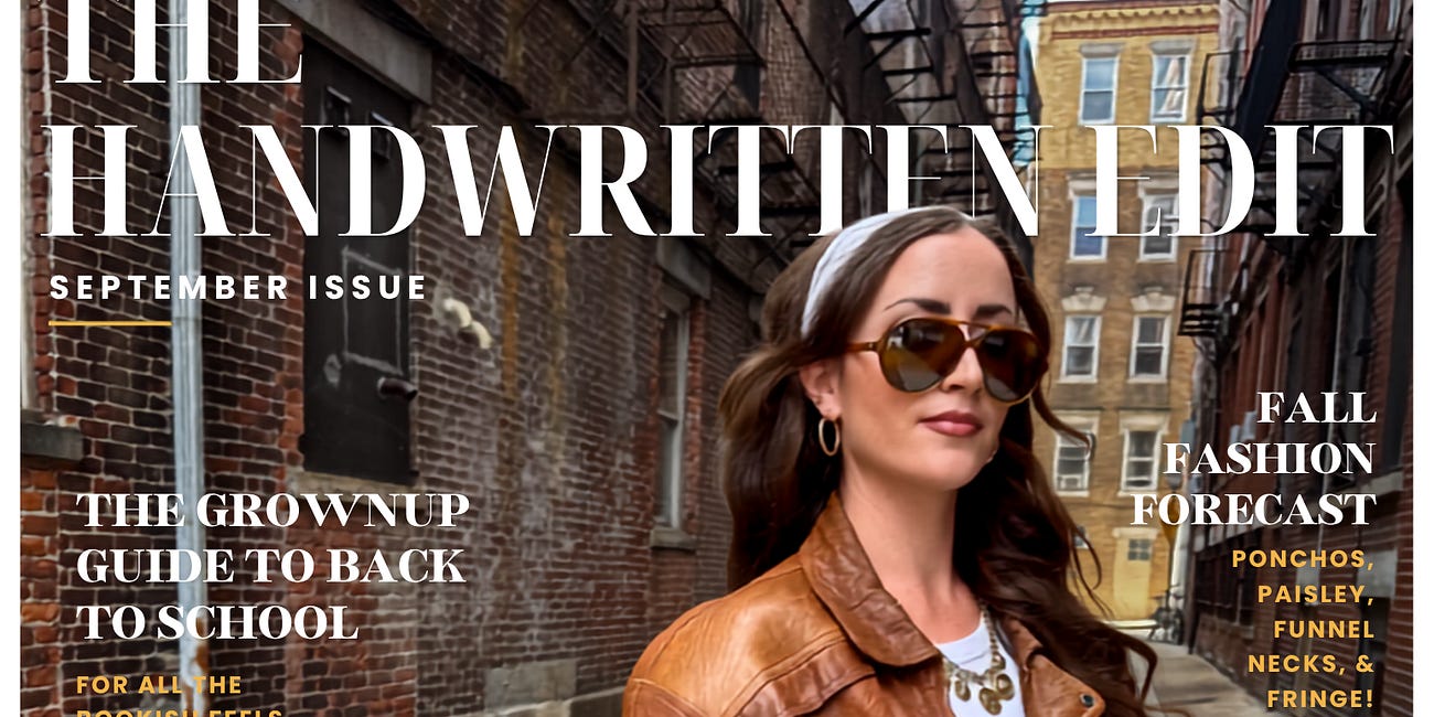 The Handwritten Edit Magazine: The September Issue