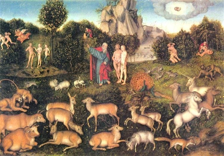 Paradise, 1536 - Lucas Cranach the Elder