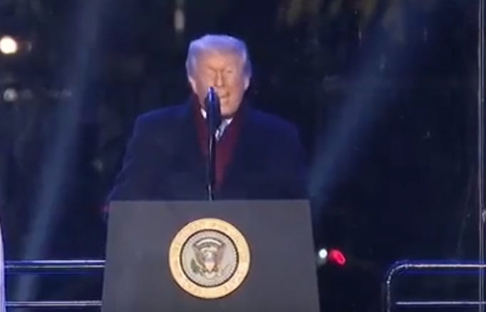 Trump Can't Even Light A Christmas Tree Without Having A Meltdown