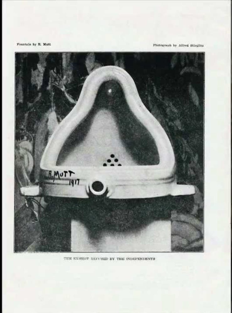 Marcel Duchamp, Fountain, 1917.