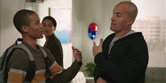 James slapping hands with DJ on Walker 2.08. James slapping hands with DJ on Walker 2.08.