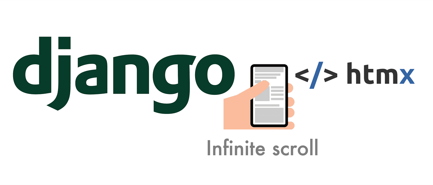 Infinite scroll with django and htmx