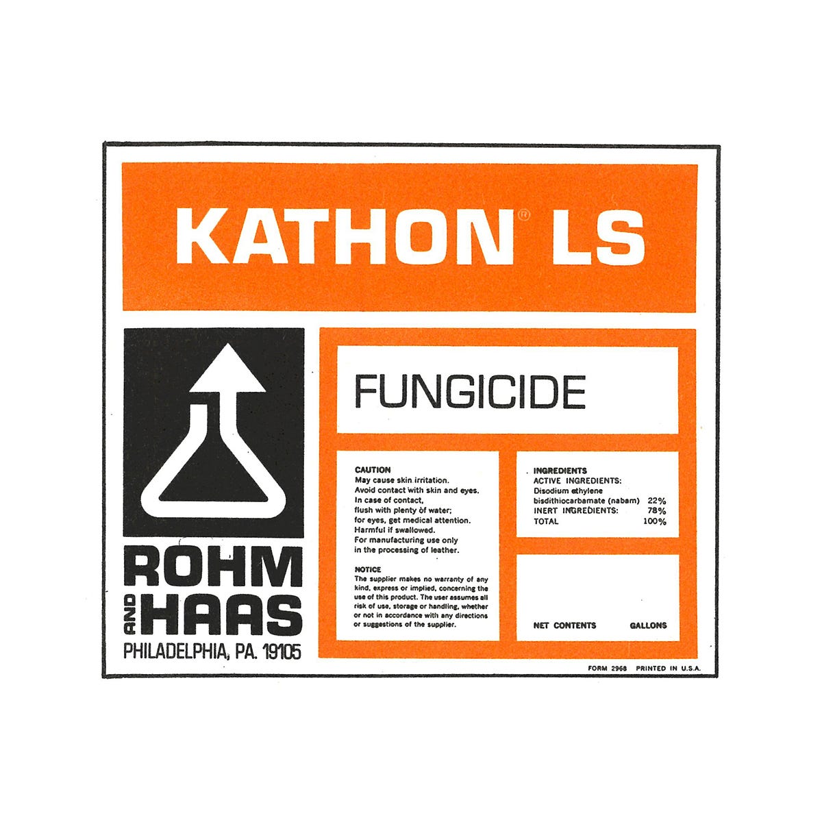 Clifford Stead Jr. and Lester Beall's 1965 logo for Rohm and Haas