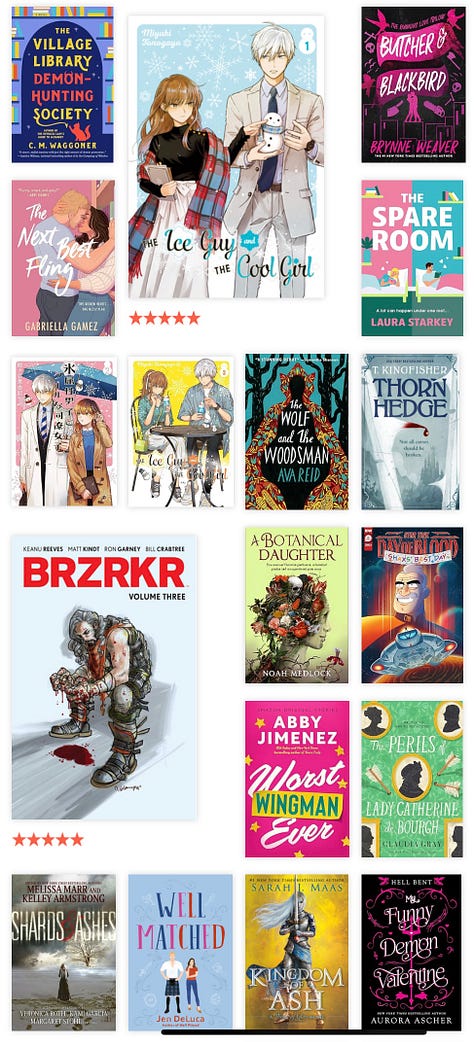 Cover images of books read. A recap of yoga classes attended