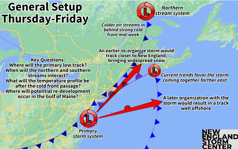 Breaking Down Upcoming Snow Chances for New England This Week