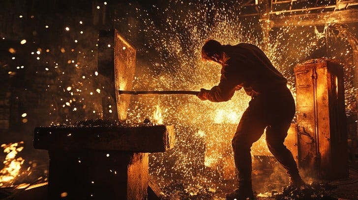 Free Blacksmith forging metal Image | Download at StockCake