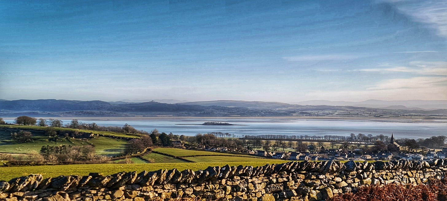 Looking Eastwards Over Morecambe Bay from Birkrigg Common