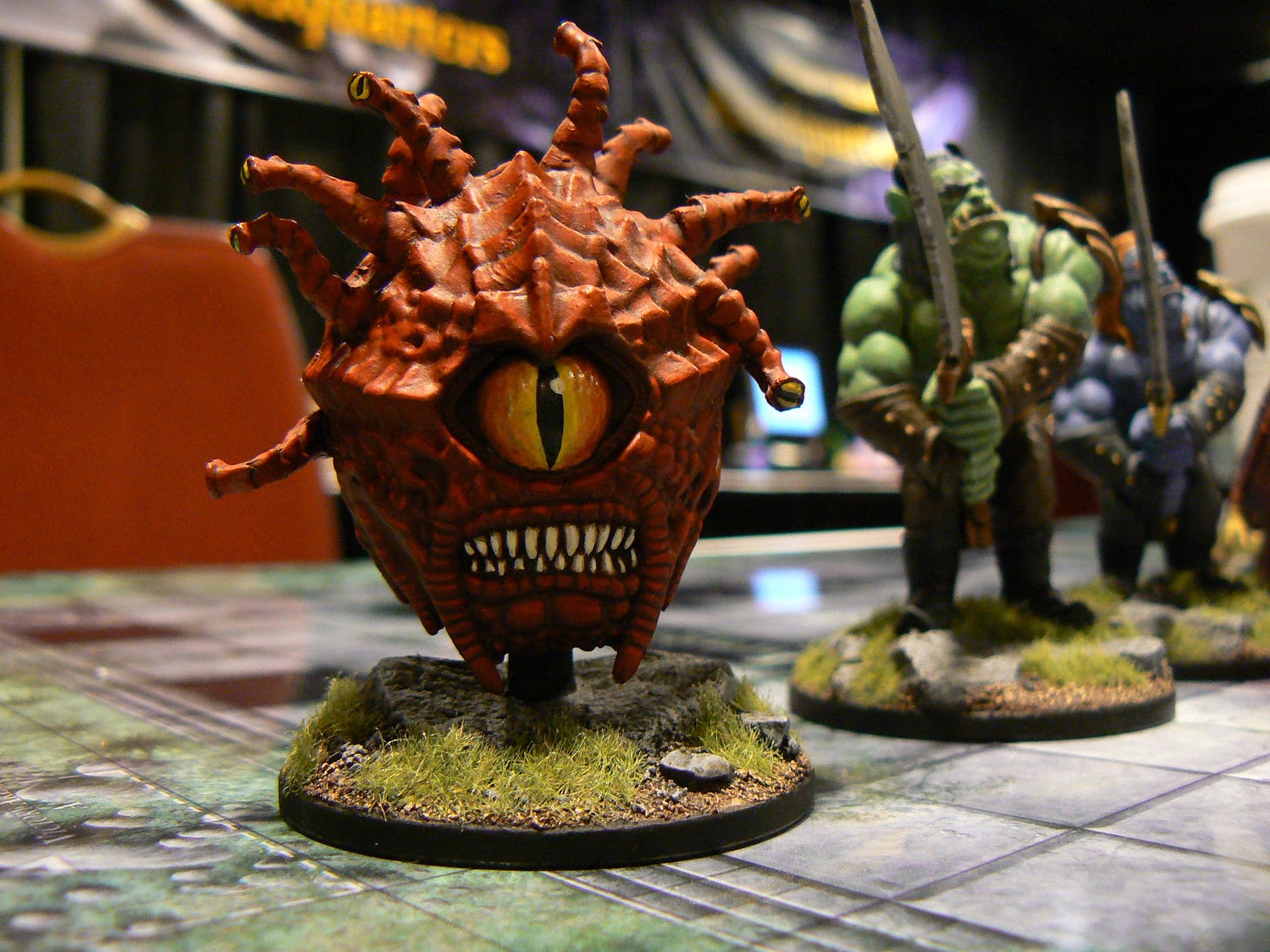Miniatures for use in a D&D game