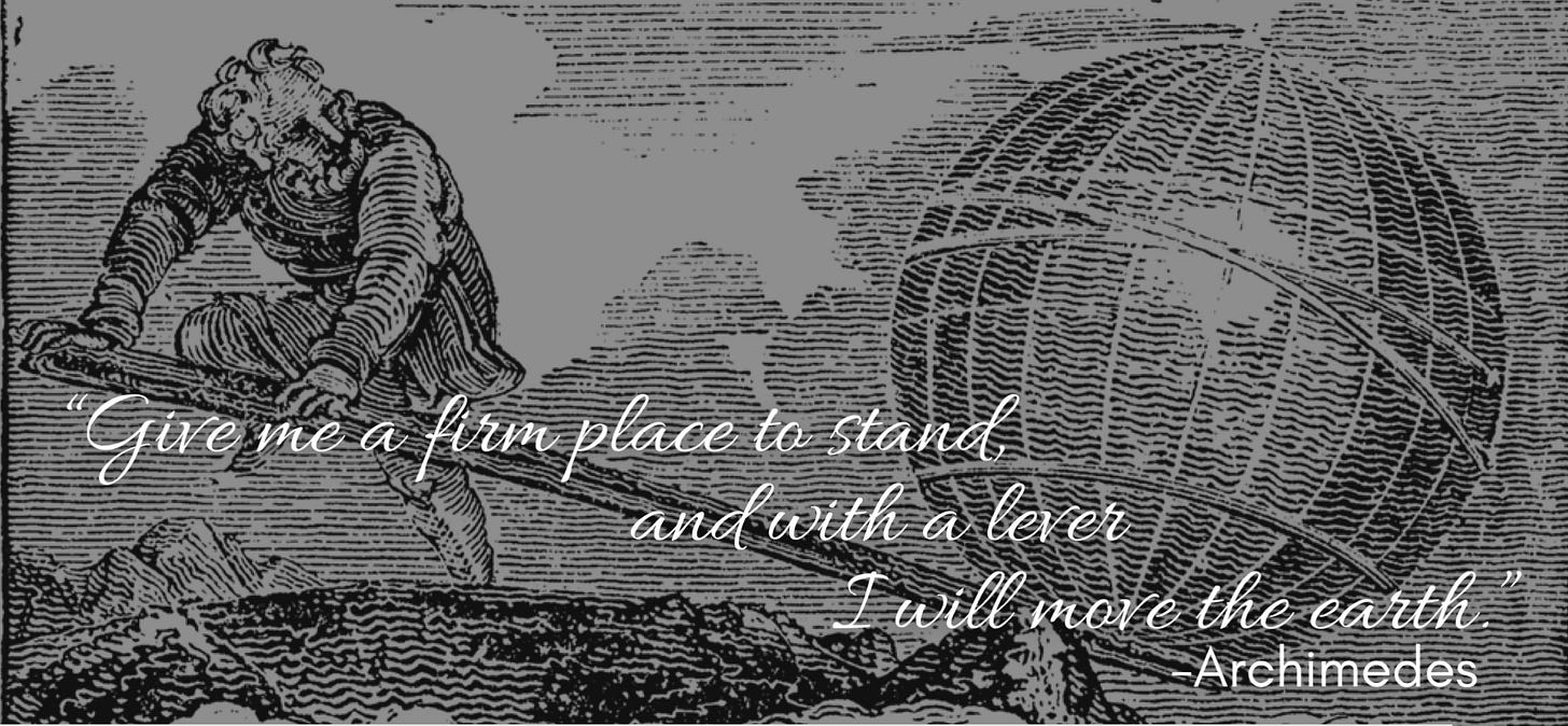 Archimedes Quote with Graphic
