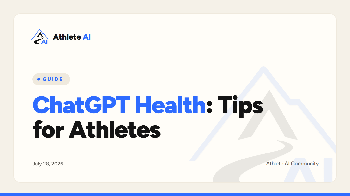 ChatGPT Health: Setup Tips & Prompts for Athletes