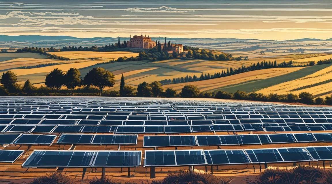HUGE: Italy BANS solar panels on farm land
