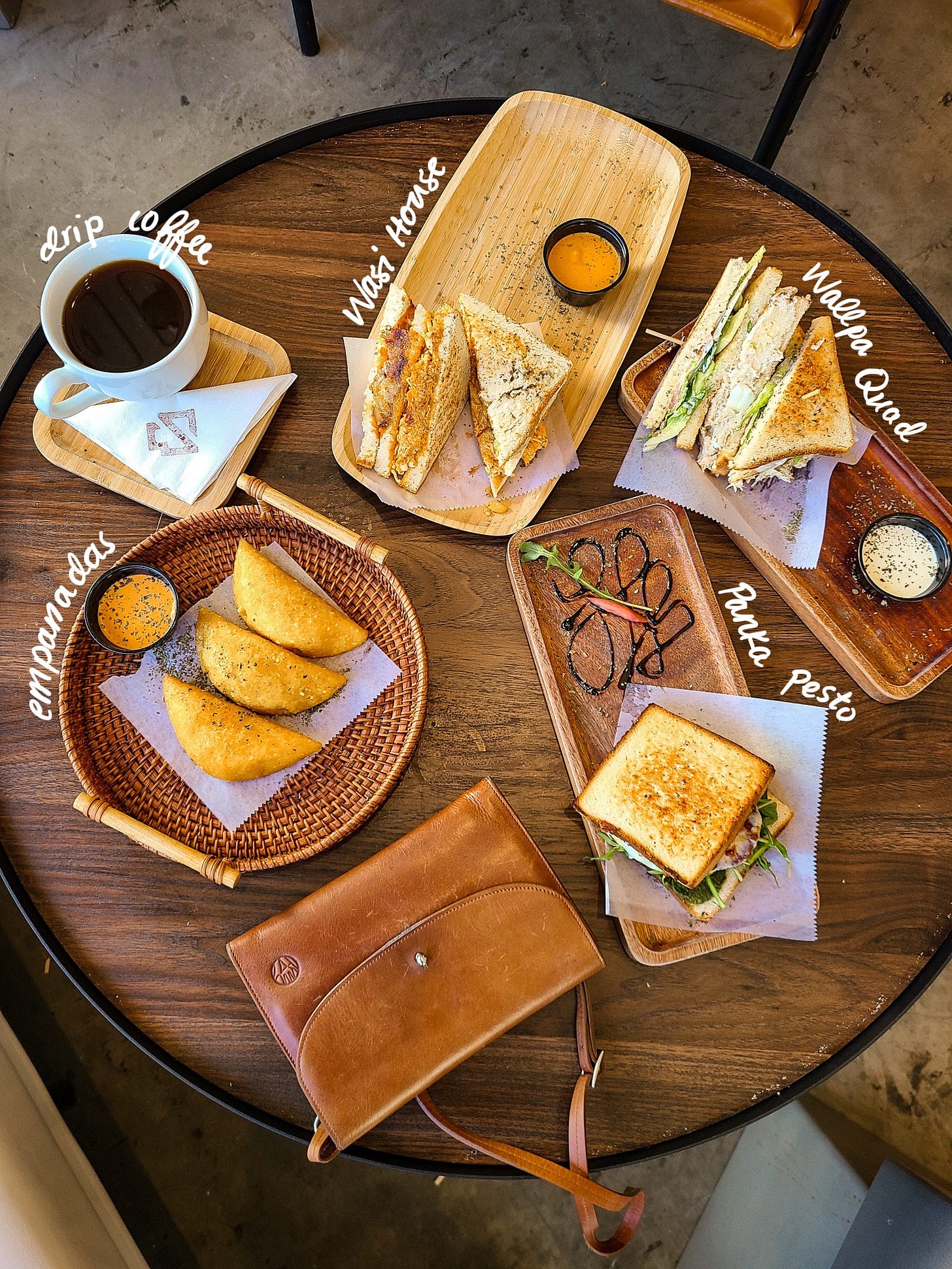 Sumaq Coffee lunch spread