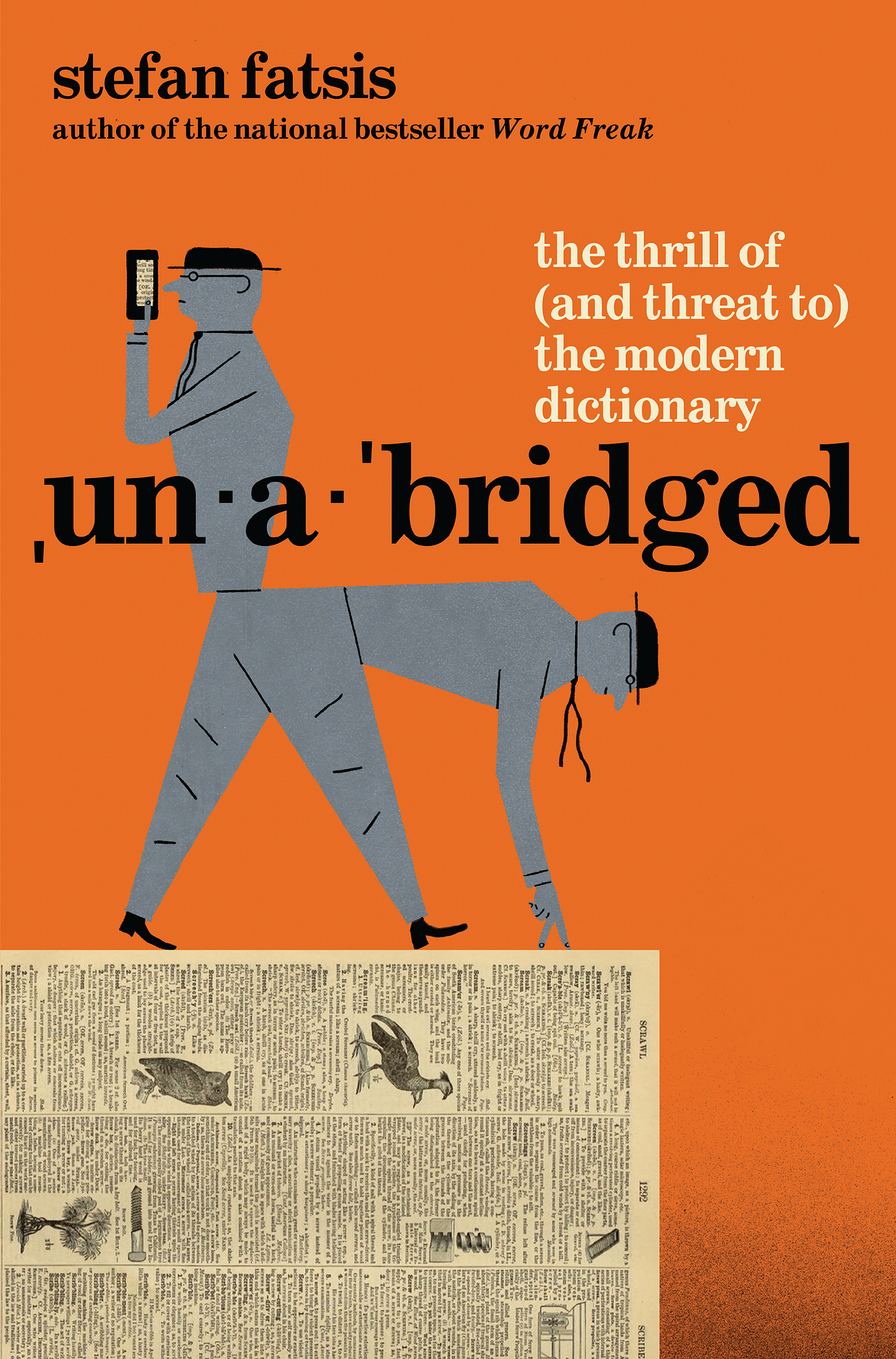 Orange cover of "Unabridged," by Stefan Fatsis