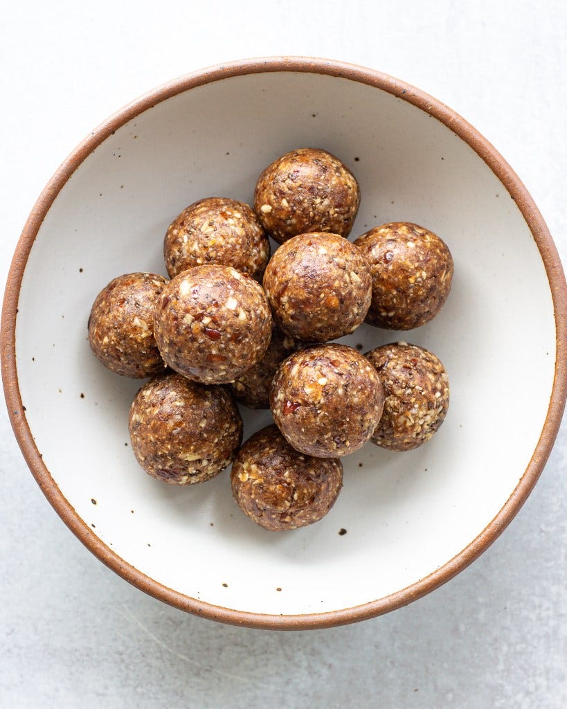 Finished Date & Walnut Balls