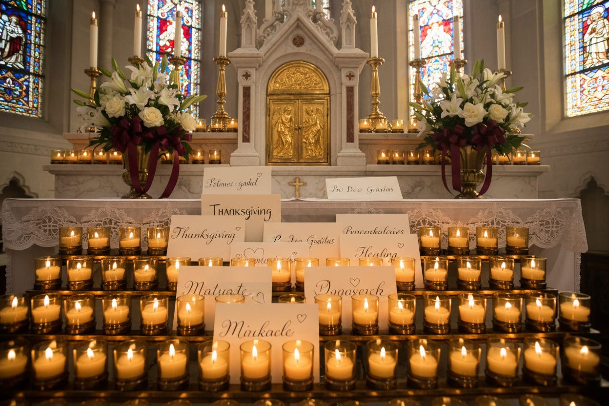 Offering Mass Intentions of Gratitude at Sacred Altars