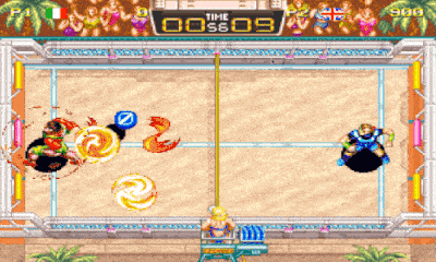 Played some Windjammers with a friend of mine. He made a gif of the best  exchange. If you've never played Windjammers, PLEASE go... – @dnopls on  Tumblr