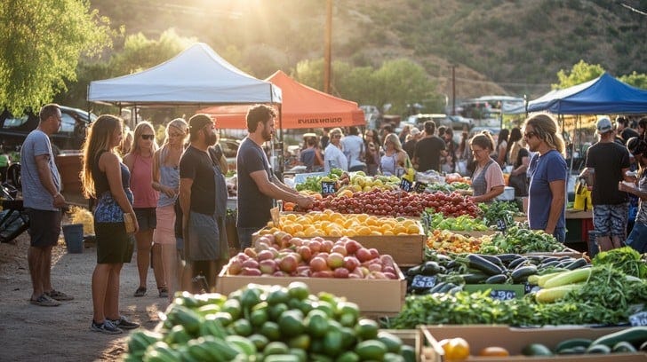 Free Bustling Farmers Market Image - Market, Vegetables, Fruits | Download  at StockCake