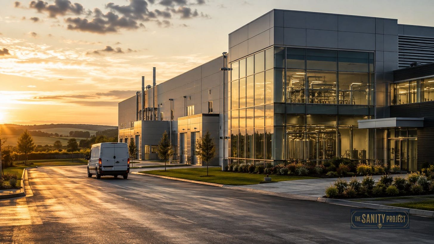radiopharmaceutical manufacturing facility exterior in Canada. radiopharmaceutical manufacturing facility exterior in Canada.