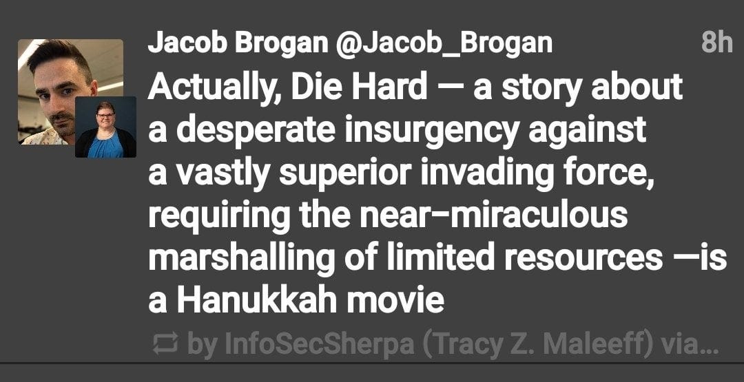 Die Hard is a Hanukkah Movie : r/Jewdank