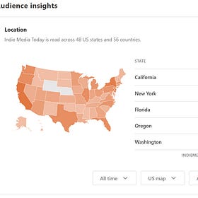 Indie Media Today's Substack Stats and Growth Since Notes Launched on April 8, 2023