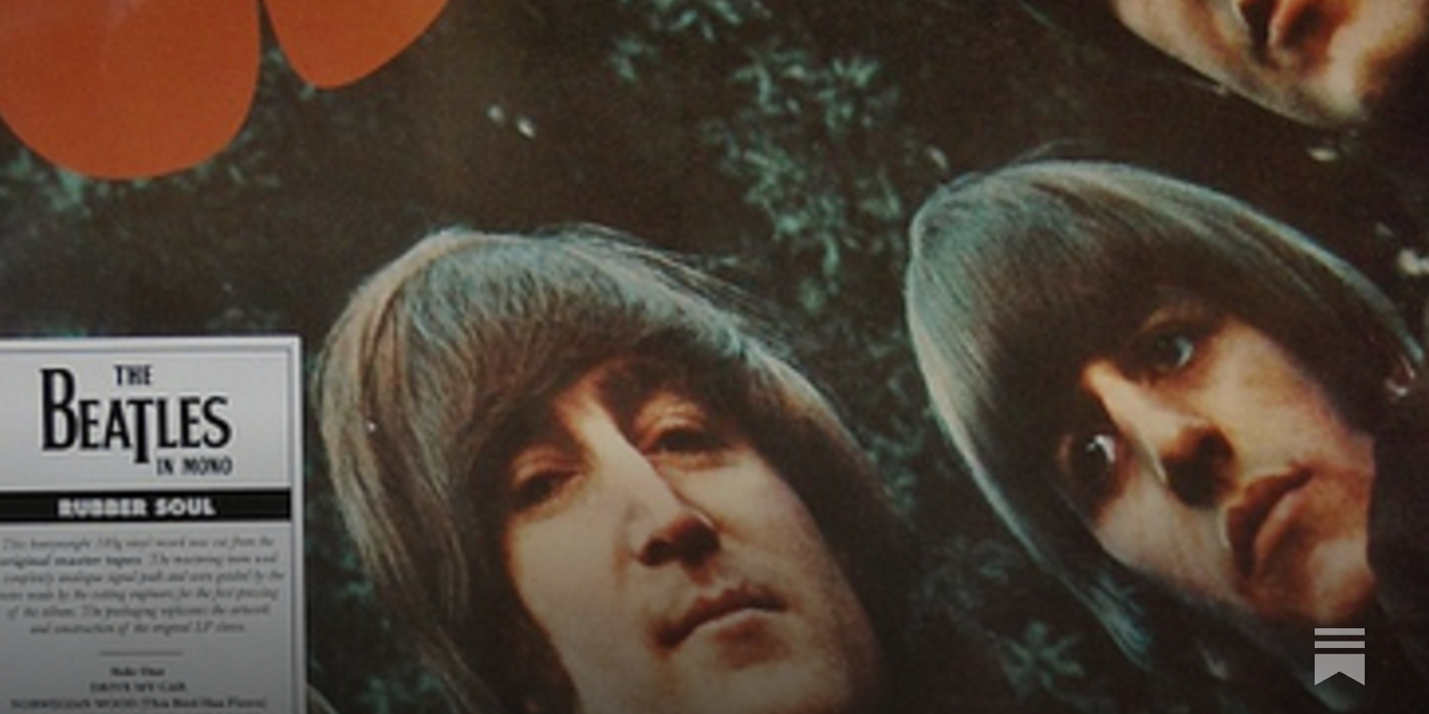 The Beatles Individual Coaster: Rubber Soul Album