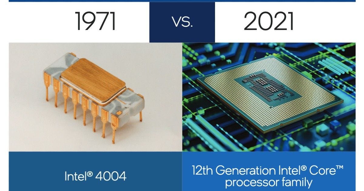 Intel celebra el 50º aniversario del Intel 4004 como primer microprocesador  disponible en el mundo - PortalGeek