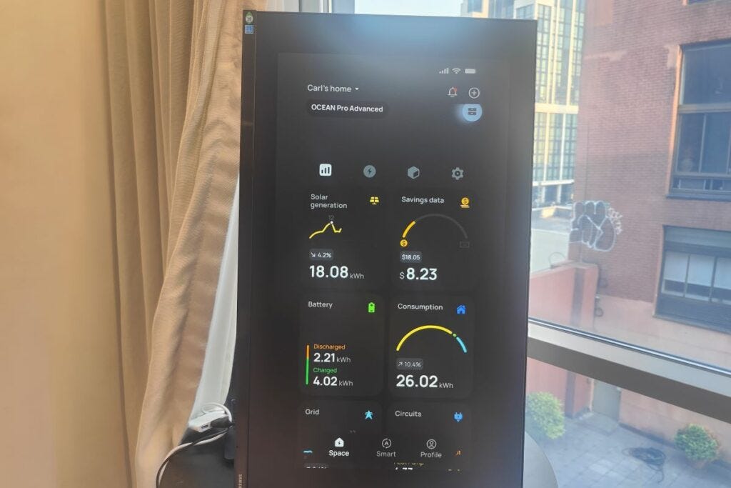 EcoFlow app for Ocean Pro